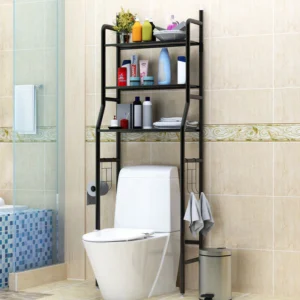 Prateleira Rack para Banheiro Com Prateleiras Resistentes Organizadoras Para Organização