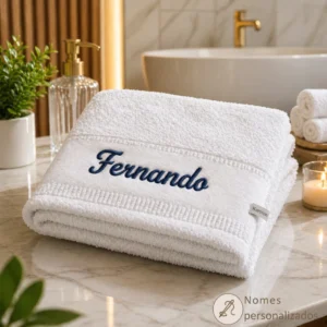 Karsten Toalha de Banho 100% algodão + Nome Personalizado Na Toalha de Brinde