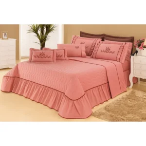 Colcha Cobre Leito Casal Queen 5 peças Matelado Bordado Jogo de cama Luxo Macio Mosaico Colcha Cobre Leito Casal Queen 5 peças Matelado Bordado Jogo de cama Luxo Macio Mosaico