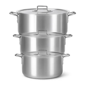 Kit Panelas de Alumínio para Feijoada Jogo de Panela 3 peças Kit Feijoada Caçarola Grande